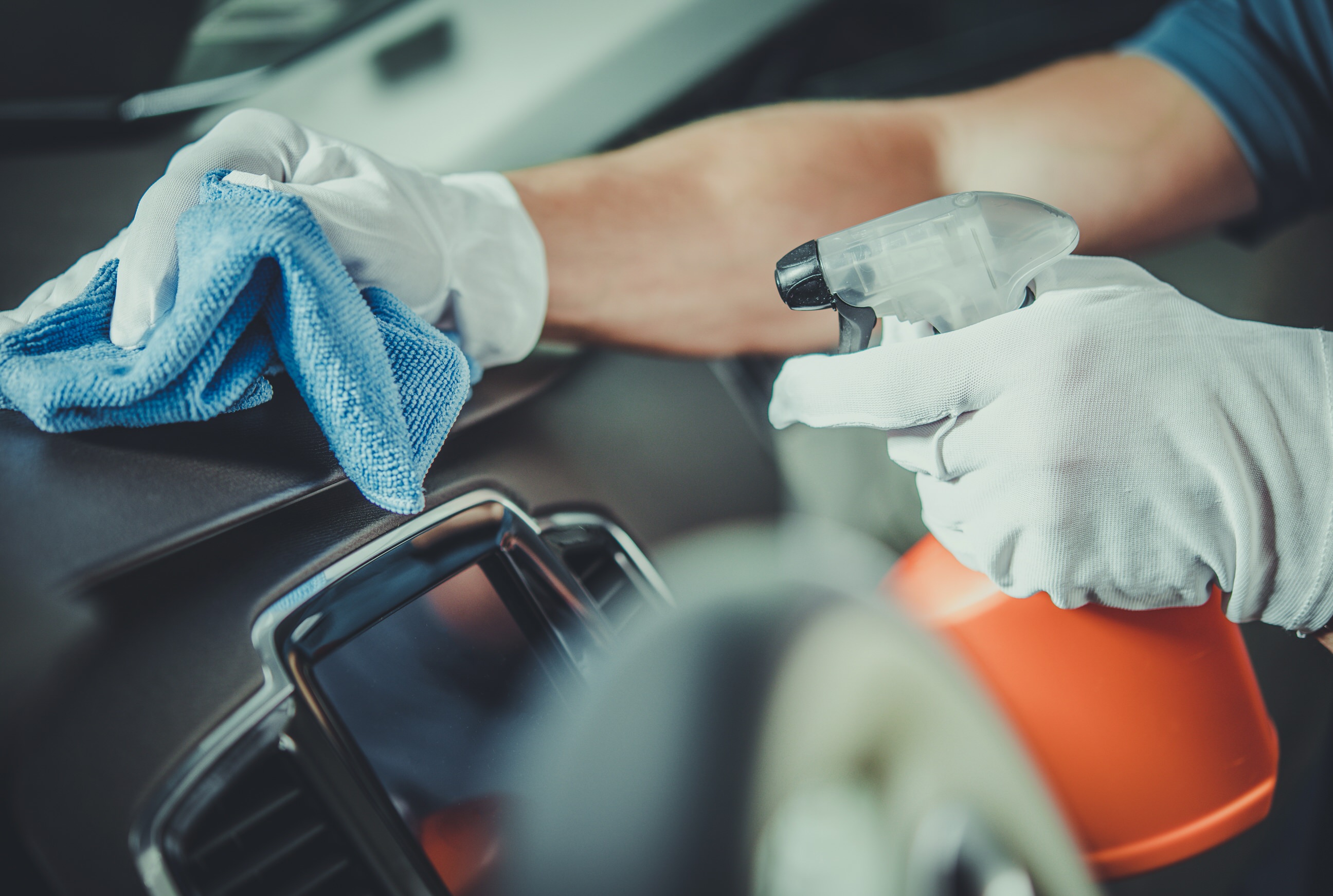 cleaning car