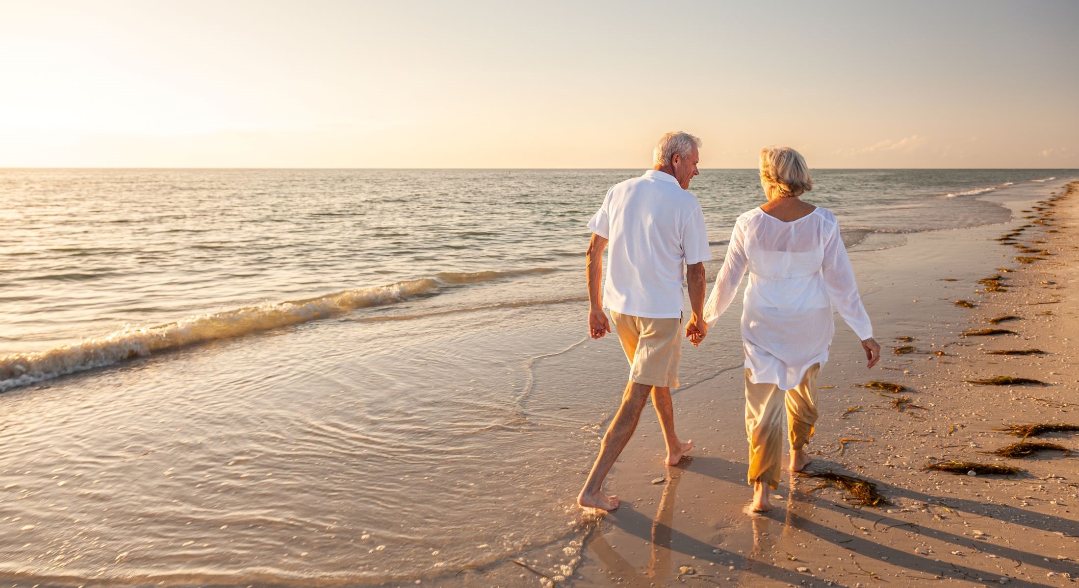 senior couple by the sea