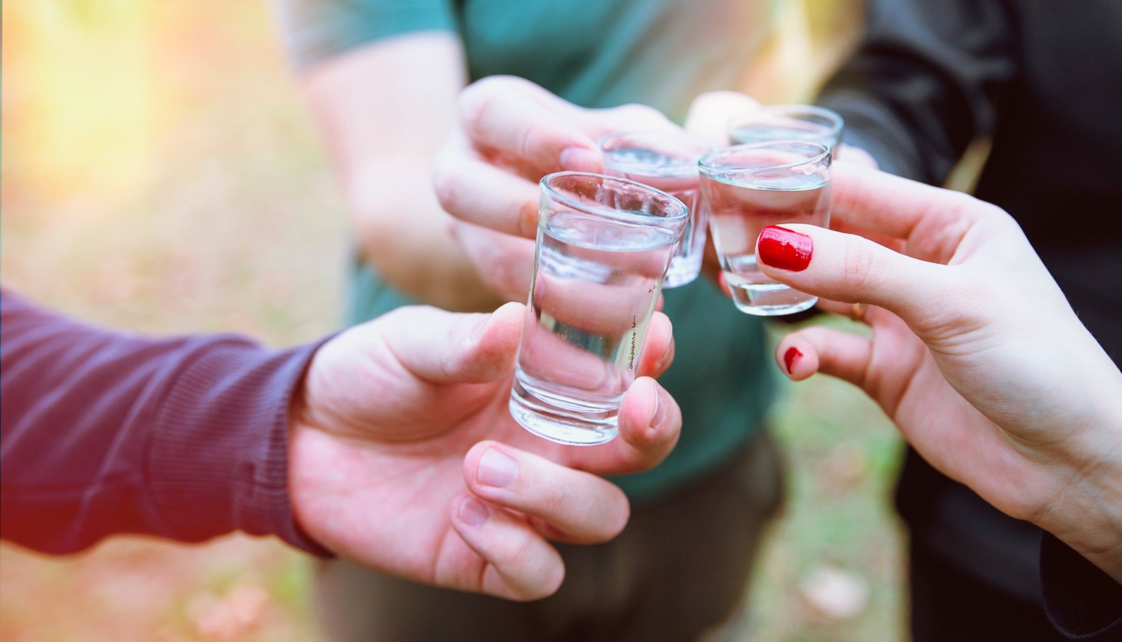 people drinking raki