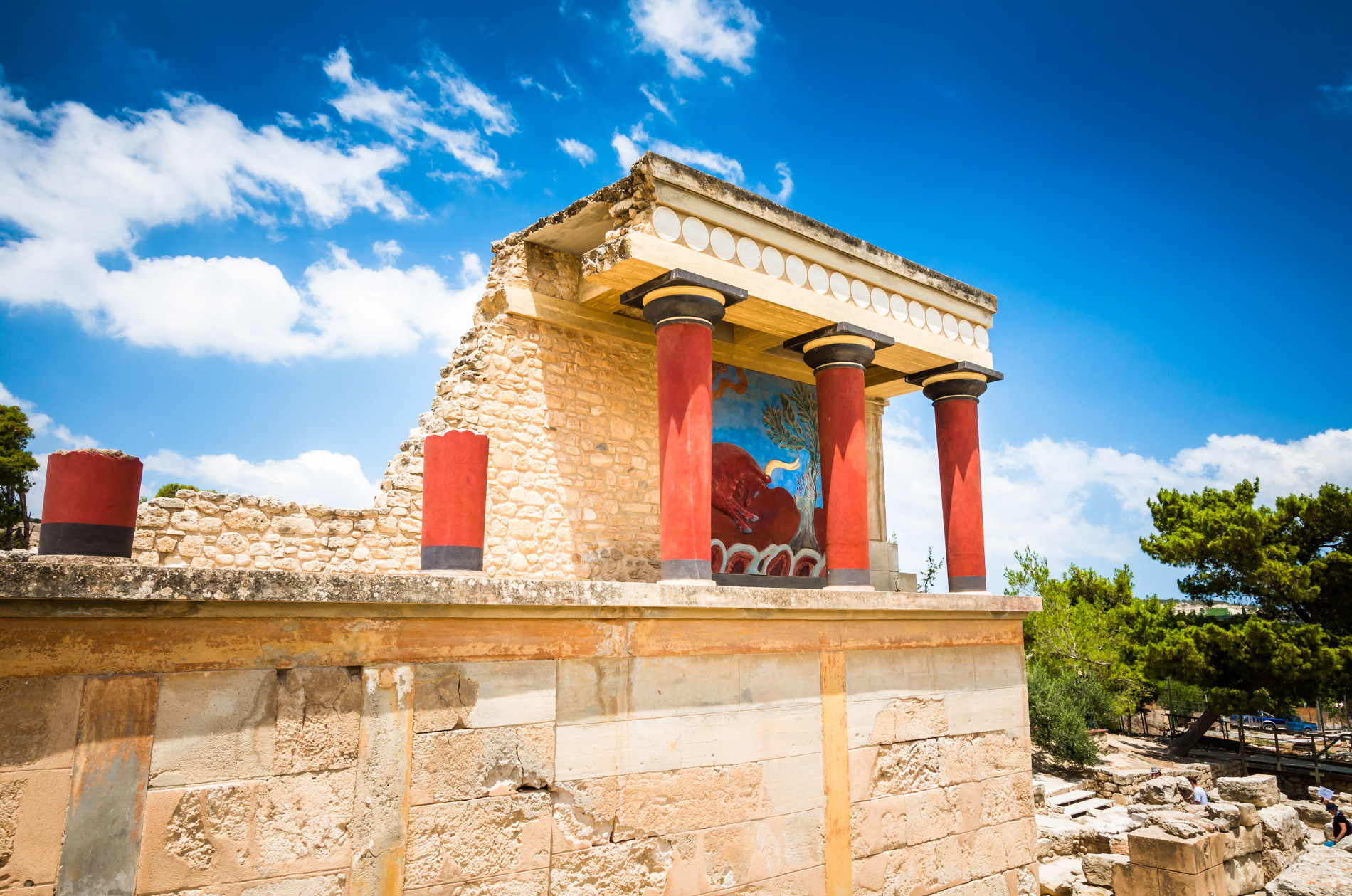 ancien palais minoen en Crète